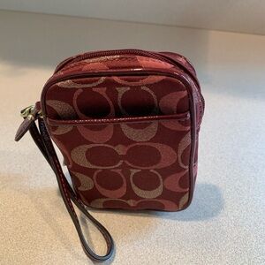 Coach wristlet pouch